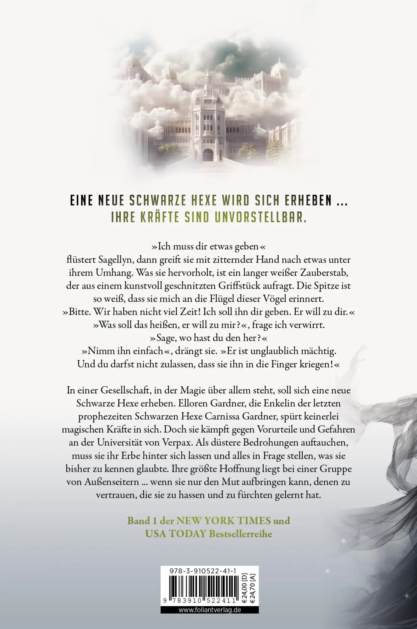 Rückseite: 9783910522411 | Black Witch - Prophezeiung | Laurie Forest | Buch | Black Witch | 2024