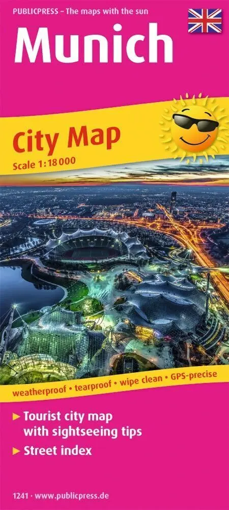 Cover: 9783961322411 | Publicpress Stadtplan Munich 1:18.000 | (Land-)Karte | Englisch | 2017