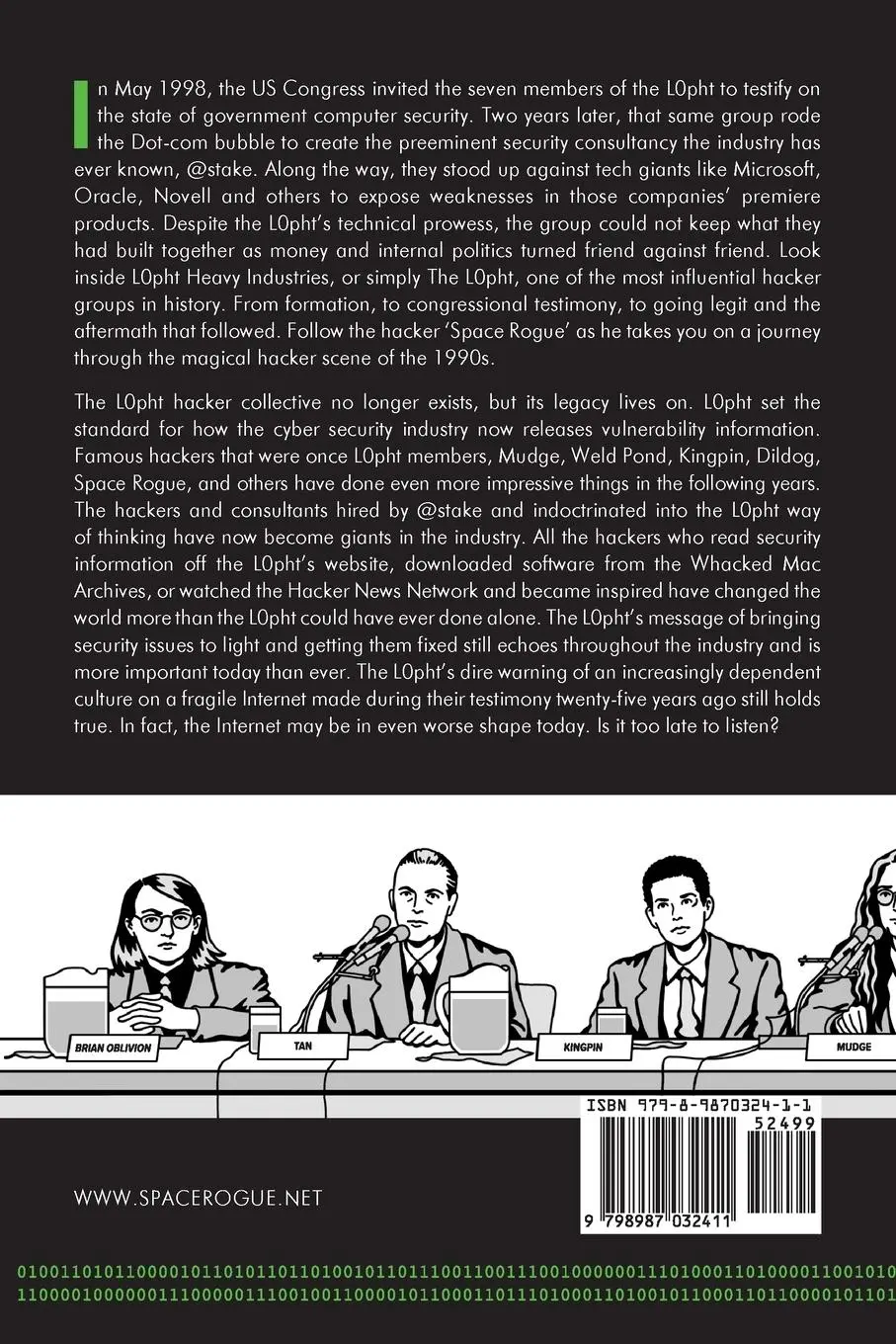 Rückseite: 9798987032411 | Space Rogue | How the Hackers Known as L0pht Changed the World | Buch