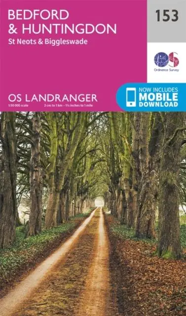 Cover: 9780319262511 | Bedford, Huntingdon, St. Neots &amp; Biggleswade | Ordnance Survey | 2016