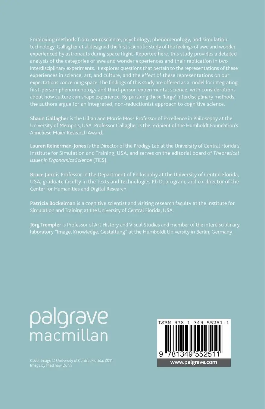 Rückseite: 9781349552511 | A Neurophenomenology of Awe and Wonder | Shaun Gallagher (u. a.) | ix