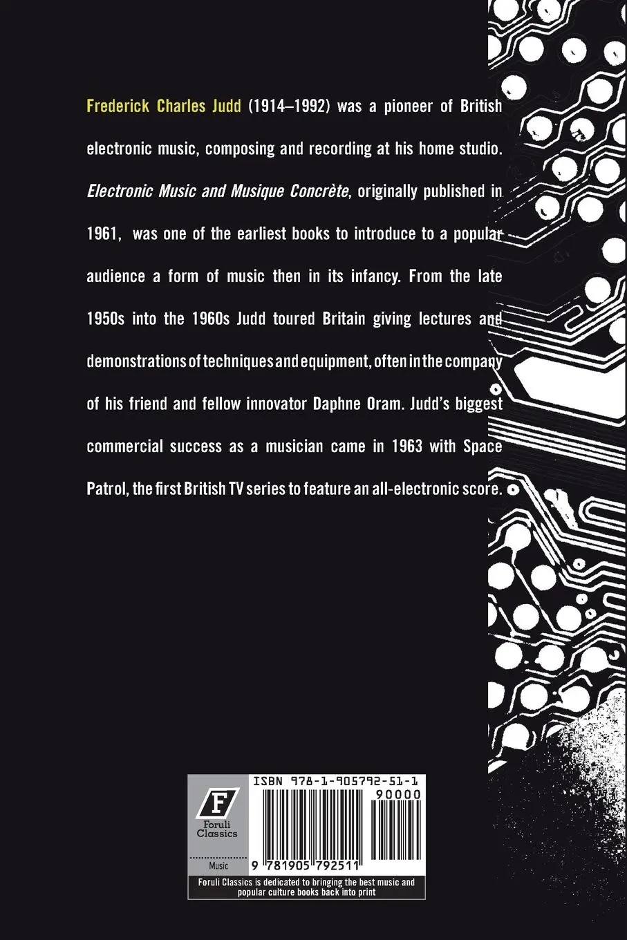 Rückseite: 9781905792511 | Electronic Music and Musique Concrete | F. C. Judd | Taschenbuch