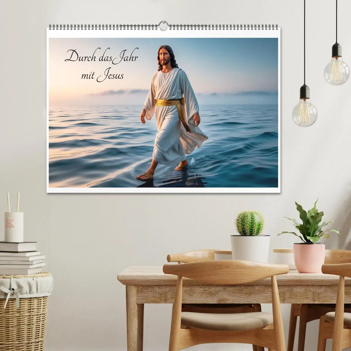 Bild: 9783457332511 | Durch das Jahr mit Jesus (Wandkalender 2026 DIN A2 quer), CALVENDO...