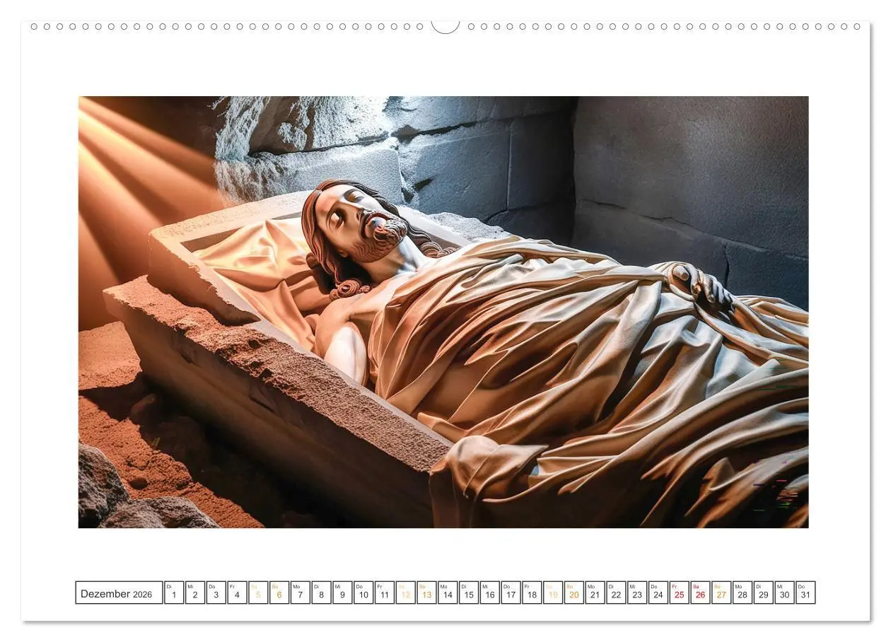 Bild: 9783457332511 | Durch das Jahr mit Jesus (Wandkalender 2026 DIN A2 quer), CALVENDO...