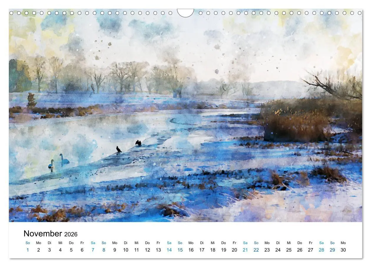 Bild: 9783457712511 | Havelland in Aquarell (Wandkalender 2026 DIN A3 quer), CALVENDO...