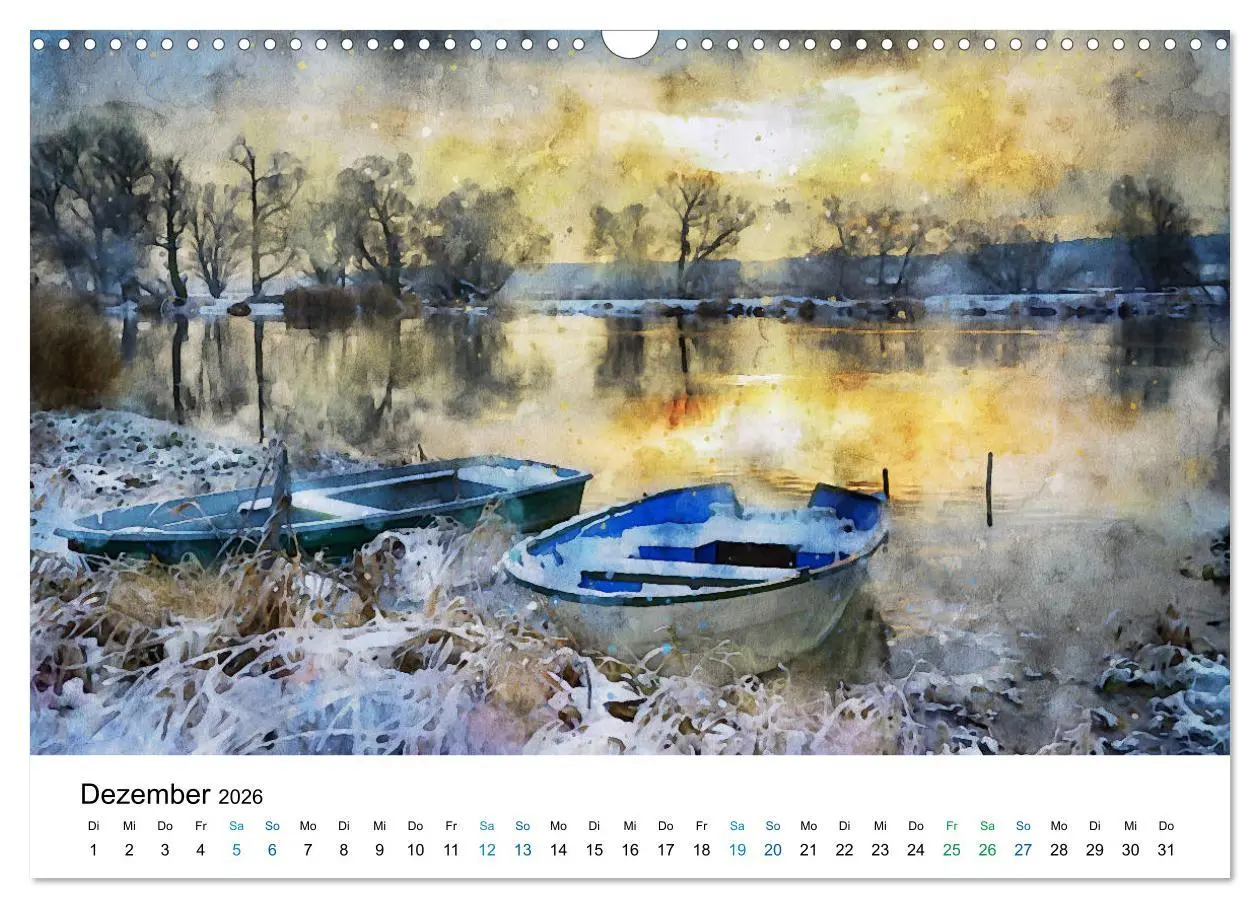 Bild: 9783457712511 | Havelland in Aquarell (Wandkalender 2026 DIN A3 quer), CALVENDO...