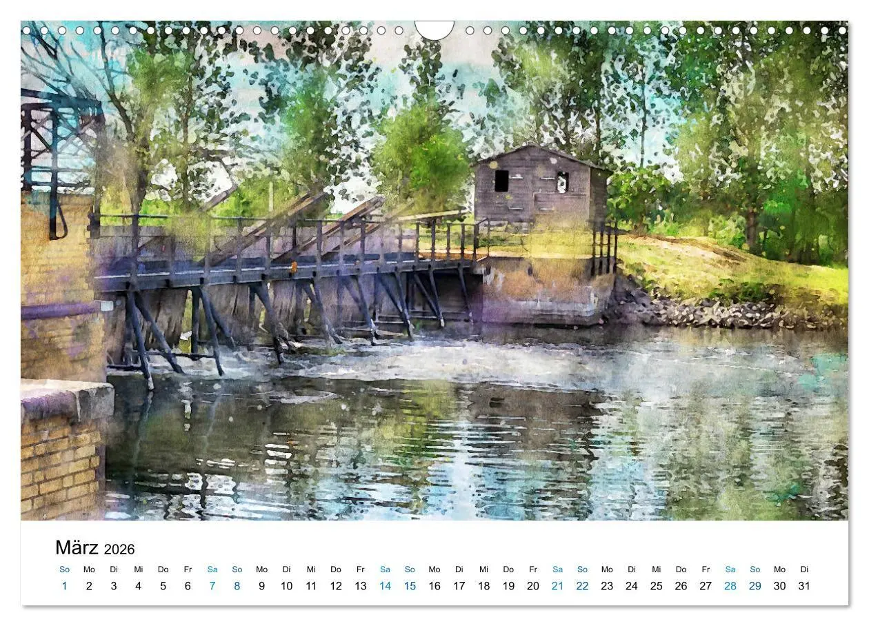 Bild: 9783457712511 | Havelland in Aquarell (Wandkalender 2026 DIN A3 quer), CALVENDO...