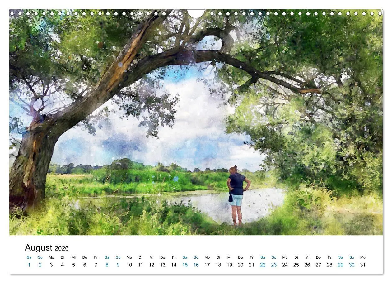 Bild: 9783457712511 | Havelland in Aquarell (Wandkalender 2026 DIN A3 quer), CALVENDO...