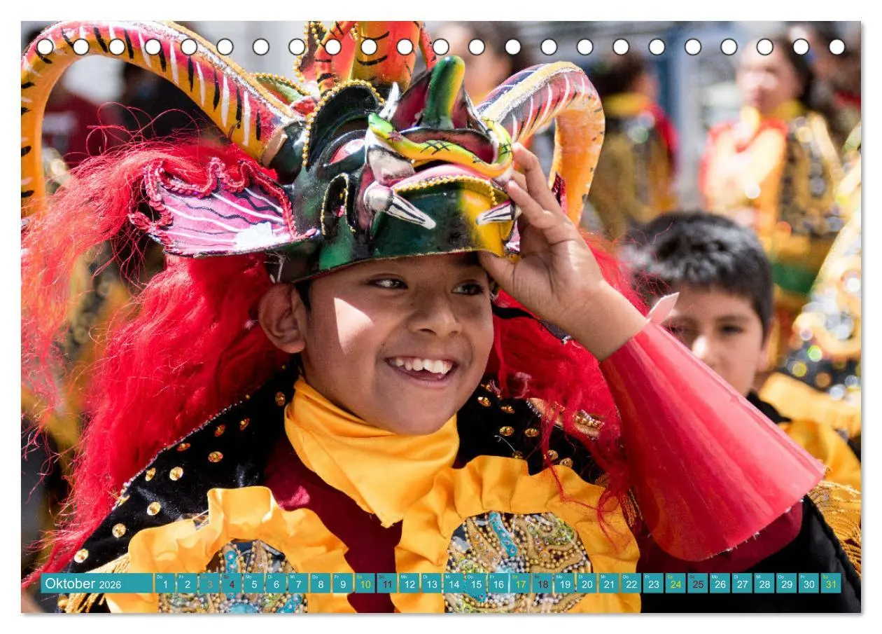 Bild: 9783457882511 | Farbenfrohes Bolivien (Tischkalender 2026 DIN A5 quer), CALVENDO...