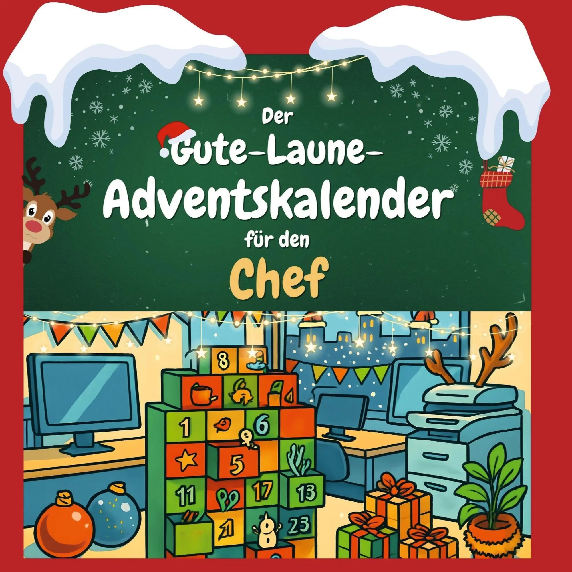 Cover: 9783695312511 | Der Gute-Laune-Adventskalender für den Chef | Mia Scholz | Taschenbuch