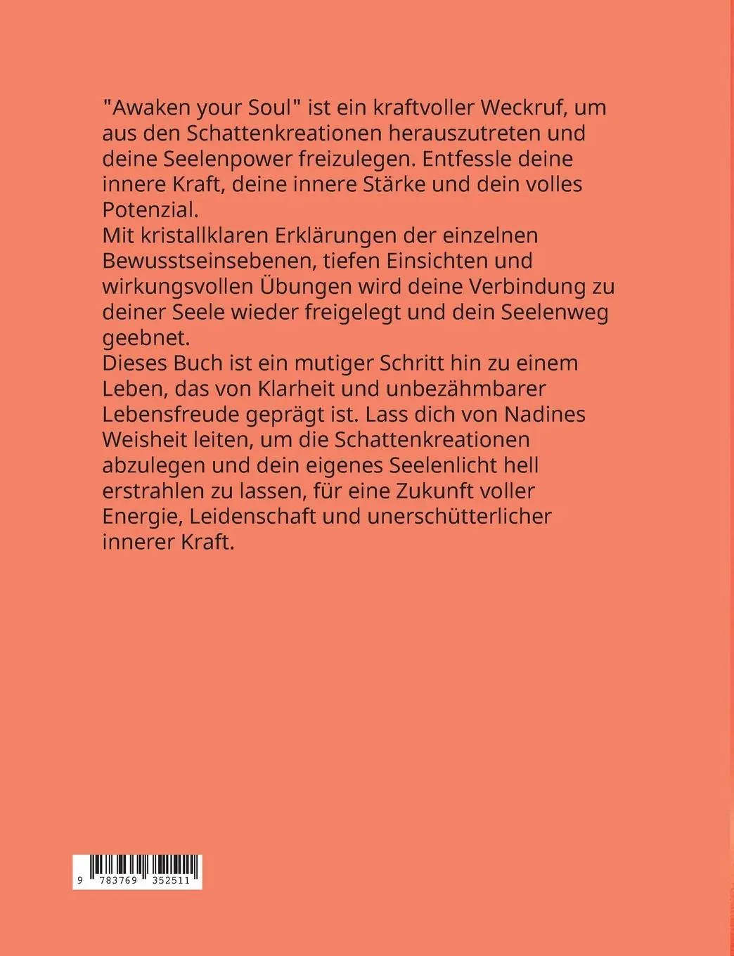 Rückseite: 9783769352511 | Awaken your Soul | Rise and Shine | Nadine Simmerock | Taschenbuch