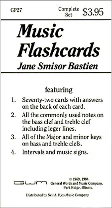 Cover: 84027012611 | Music Flashcards | James Bastien | Instrumentenkarte | EAN 84027012611