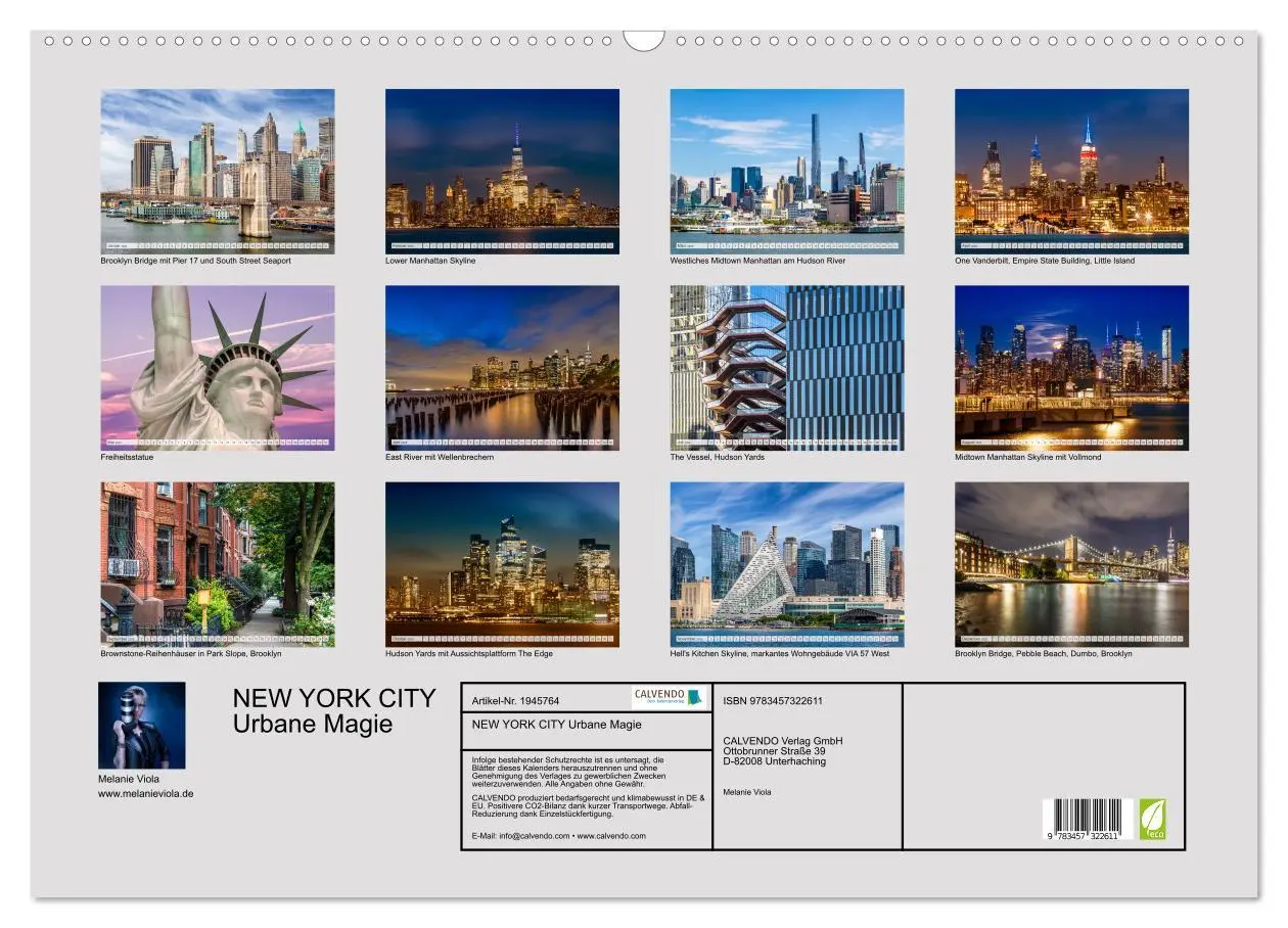 Bild: 9783457322611 | NEW YORK CITY Urbane Magie (Wandkalender 2026 DIN A2 quer),...