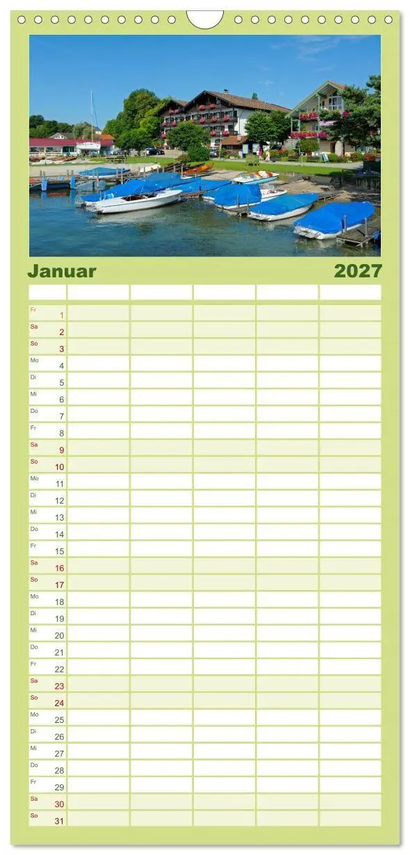 Bild: 9783594322611 | Familienplaner 2027 - Traumhafter Chiemsee - Impressionen vom...