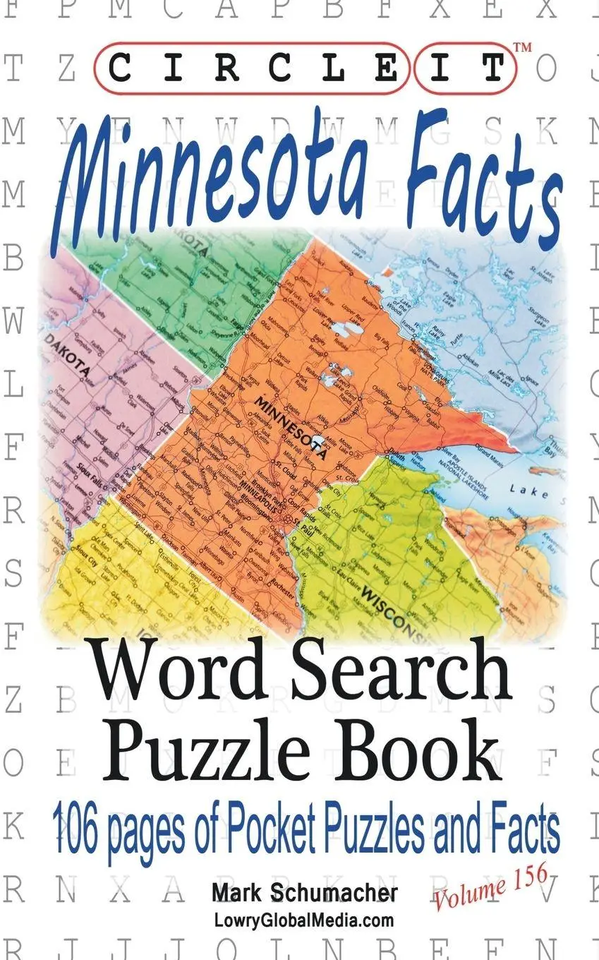 Cover: 9781945512711 | Circle It, Minnesota Facts, Word Search, Puzzle Book | Llc (u. a.)