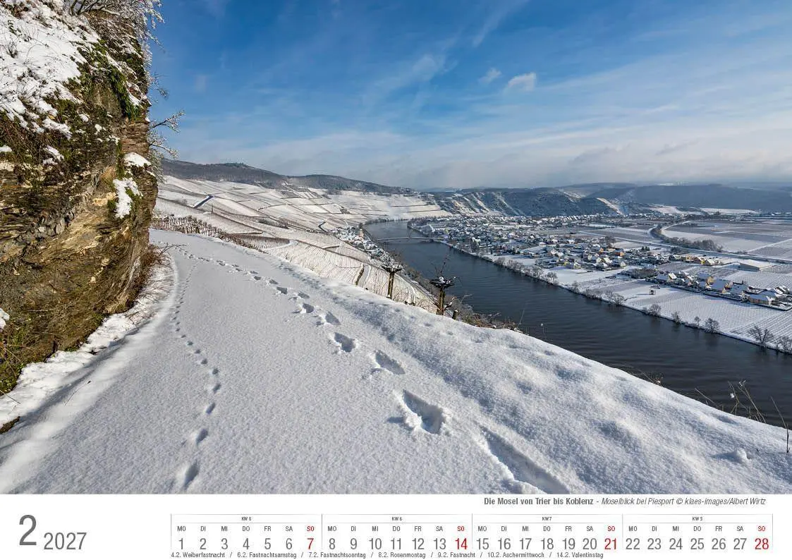 Bild: 9783965352711 | Mosel von Trier bis Koblenz 2027 Bildkalender A4 quer, spiralgebunden