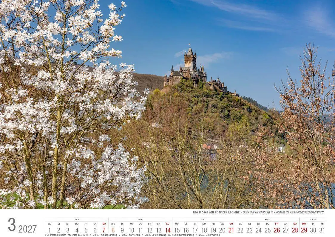Bild: 9783965352711 | Mosel von Trier bis Koblenz 2027 Bildkalender A4 quer, spiralgebunden