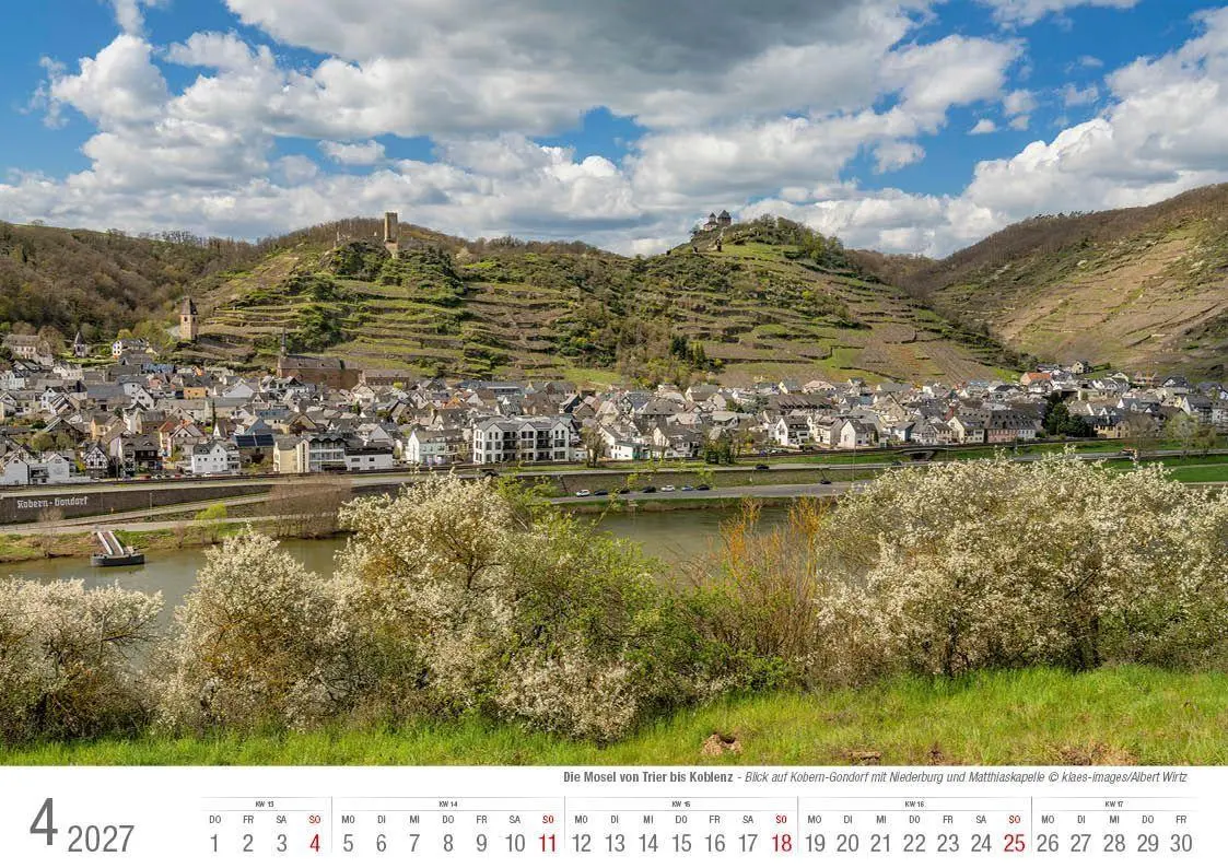 Bild: 9783965352711 | Mosel von Trier bis Koblenz 2027 Bildkalender A4 quer, spiralgebunden