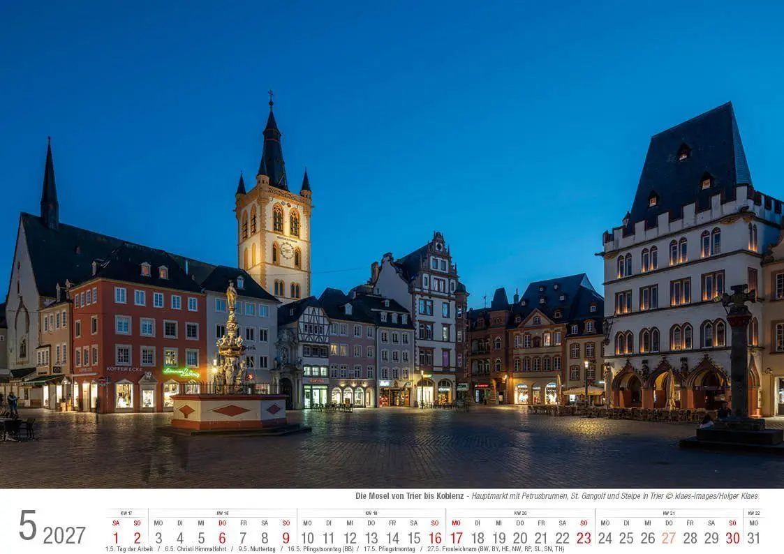 Bild: 9783965352711 | Mosel von Trier bis Koblenz 2027 Bildkalender A4 quer, spiralgebunden