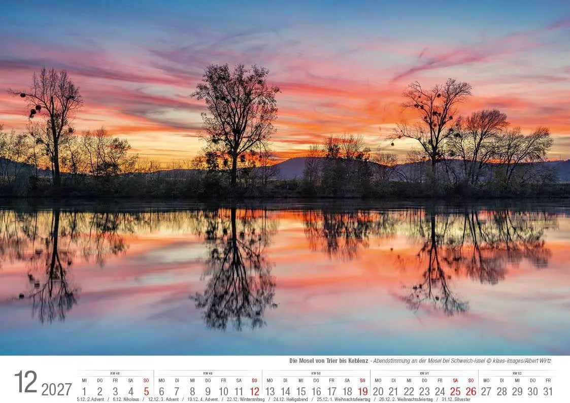 Bild: 9783965352711 | Mosel von Trier bis Koblenz 2027 Bildkalender A4 quer, spiralgebunden