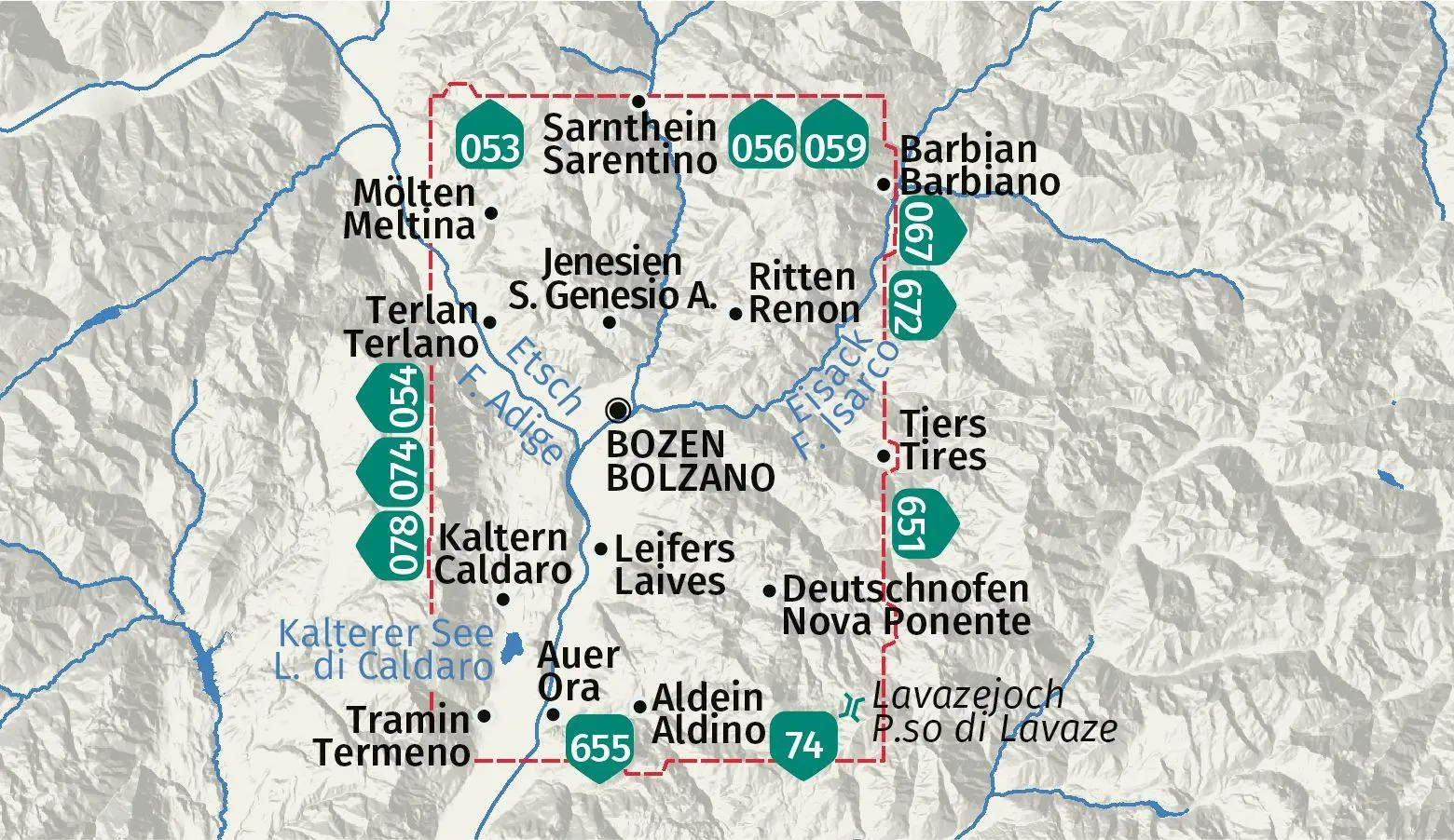 Bild: 9783991542711 | KOMPASS Wanderkarte 154 Bozen und Umgebung / Bolzano e dintorni...