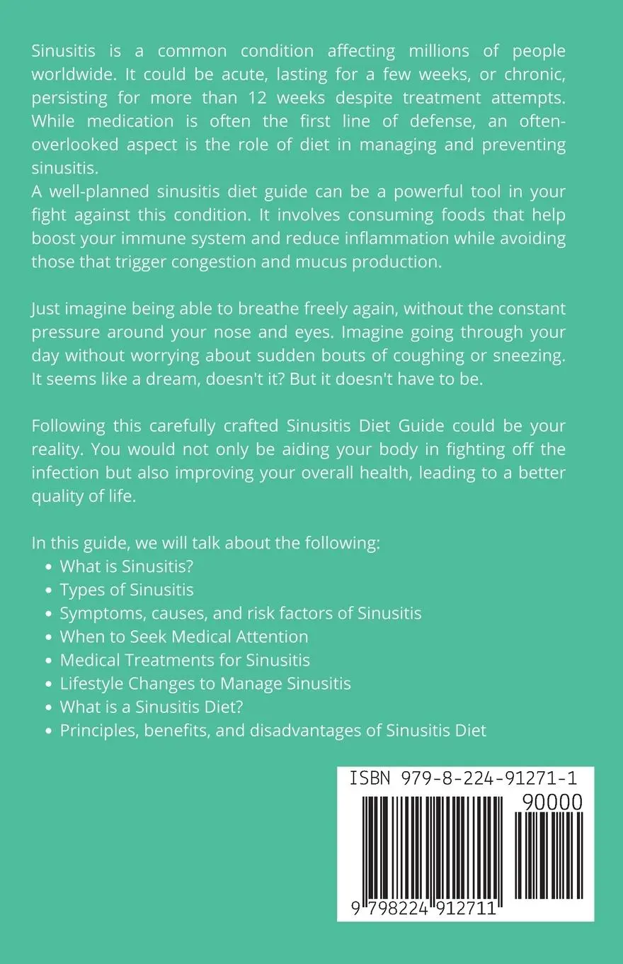 Rückseite: 9798224912711 | Sinus Diet | Brandon Gilta | Taschenbuch | Englisch | 2024