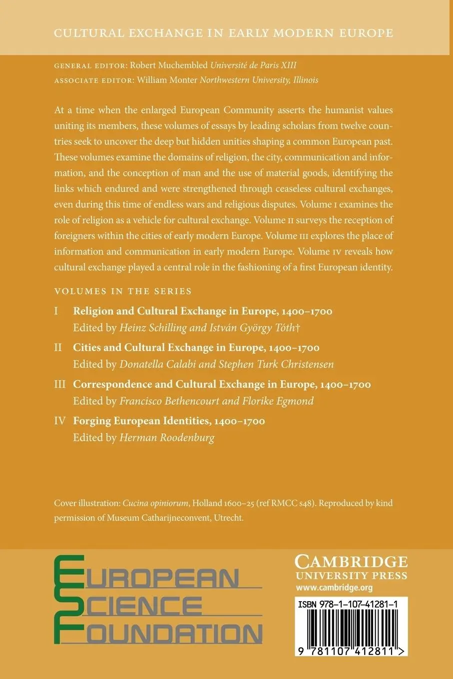 Rückseite: 9781107412811 | Cultural Exchange in Early Modern Europe | Heinz Schilling (u. a.)
