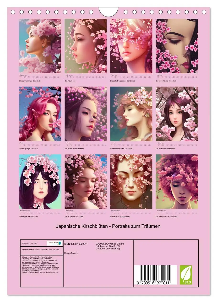 Bild: 9783516322811 | Japanische Kirschblüten - Portraits zum Träumen (Wandkalender 2026...