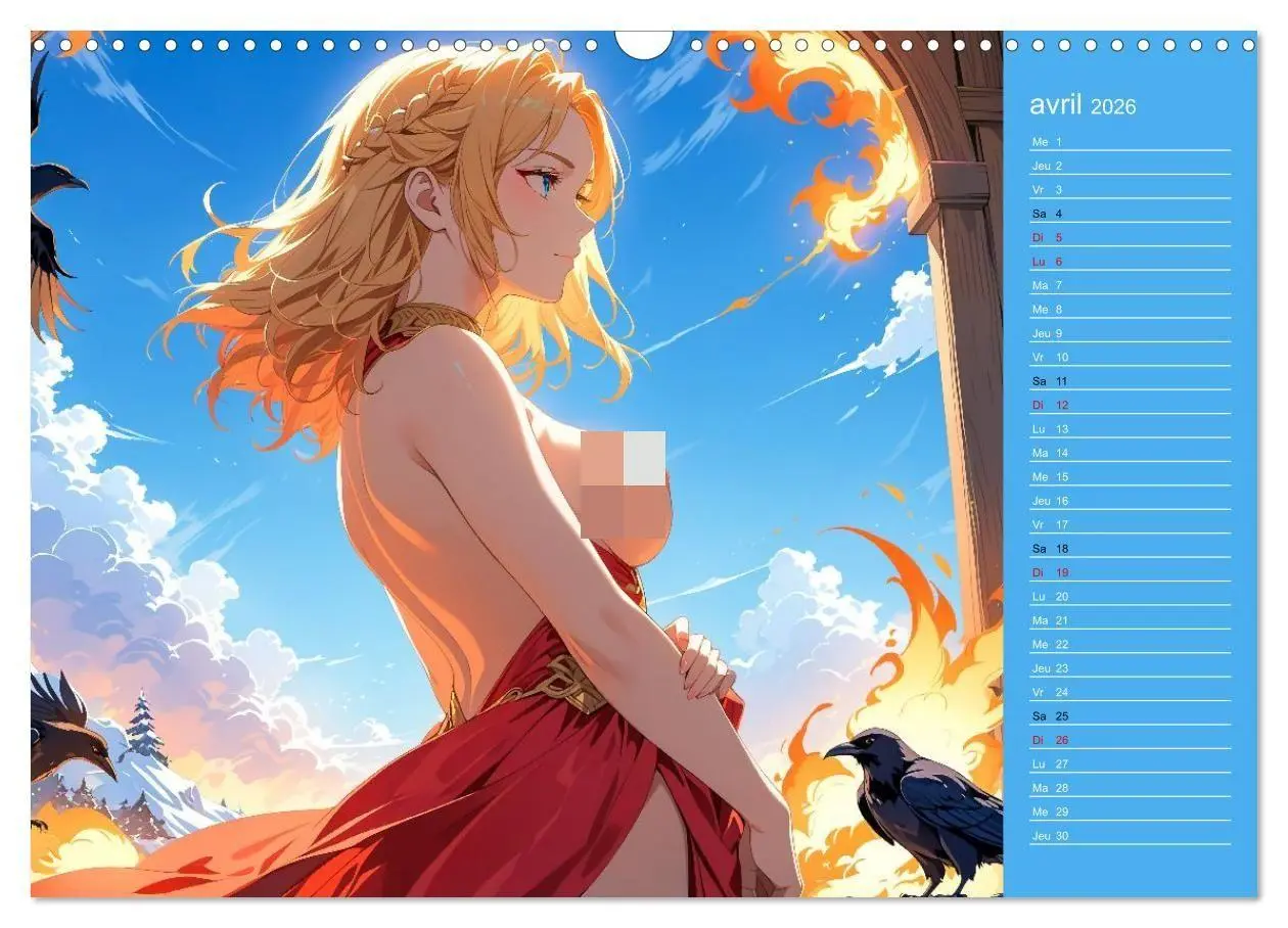 Bild: 9783516702811 | Mythes Sensuels - Déesses manga érotiques (Calendrier mural 2026...