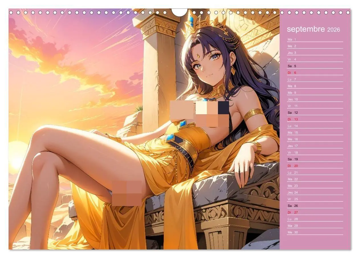 Bild: 9783516702811 | Mythes Sensuels - Déesses manga érotiques (Calendrier mural 2026...