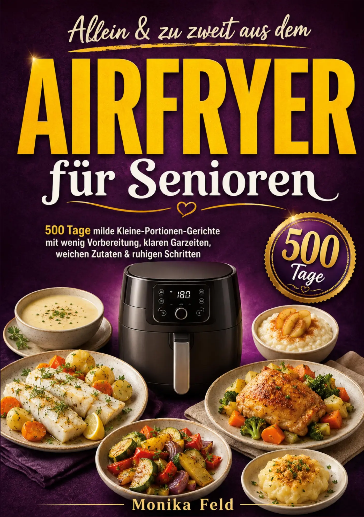 Cover: 9783695142811 | Allein &amp; zu zweit aus dem Airfryer für Senioren | Monika Feld | Buch
