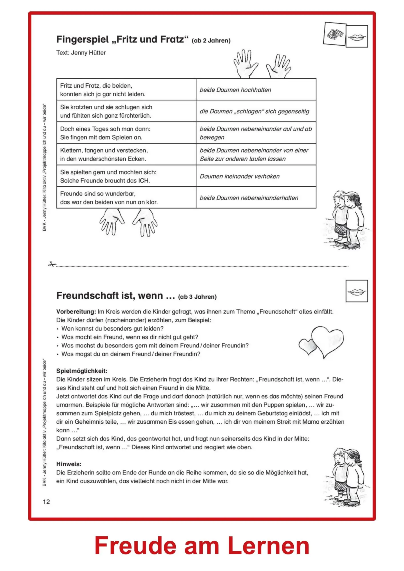 Bild: 9783867402811 | Kita aktiv - Projektmappe Ich und du - wir beide | Jenny Hütter | 2014