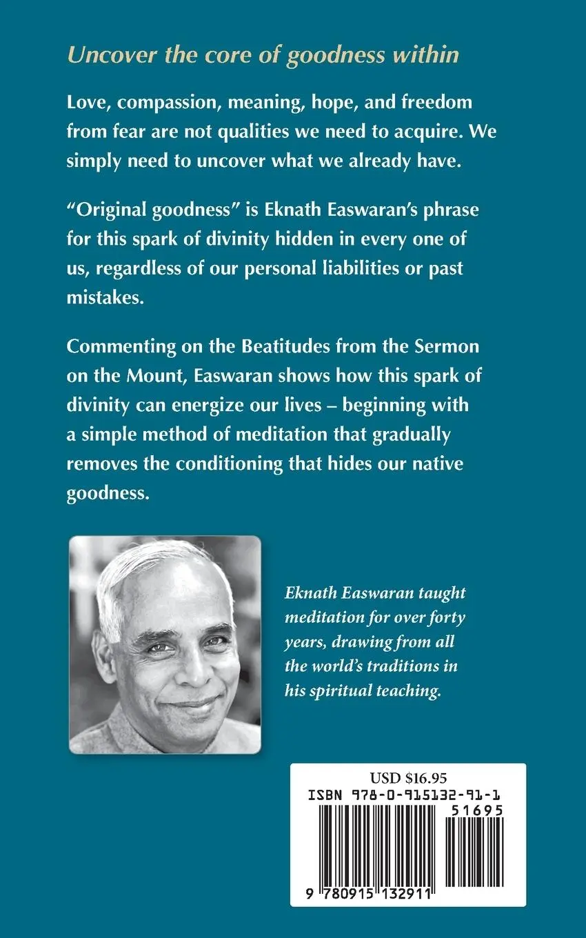 Rückseite: 9780915132911 | Original Goodness | A Commentary on the Beatitudes | Eknath Easwaran