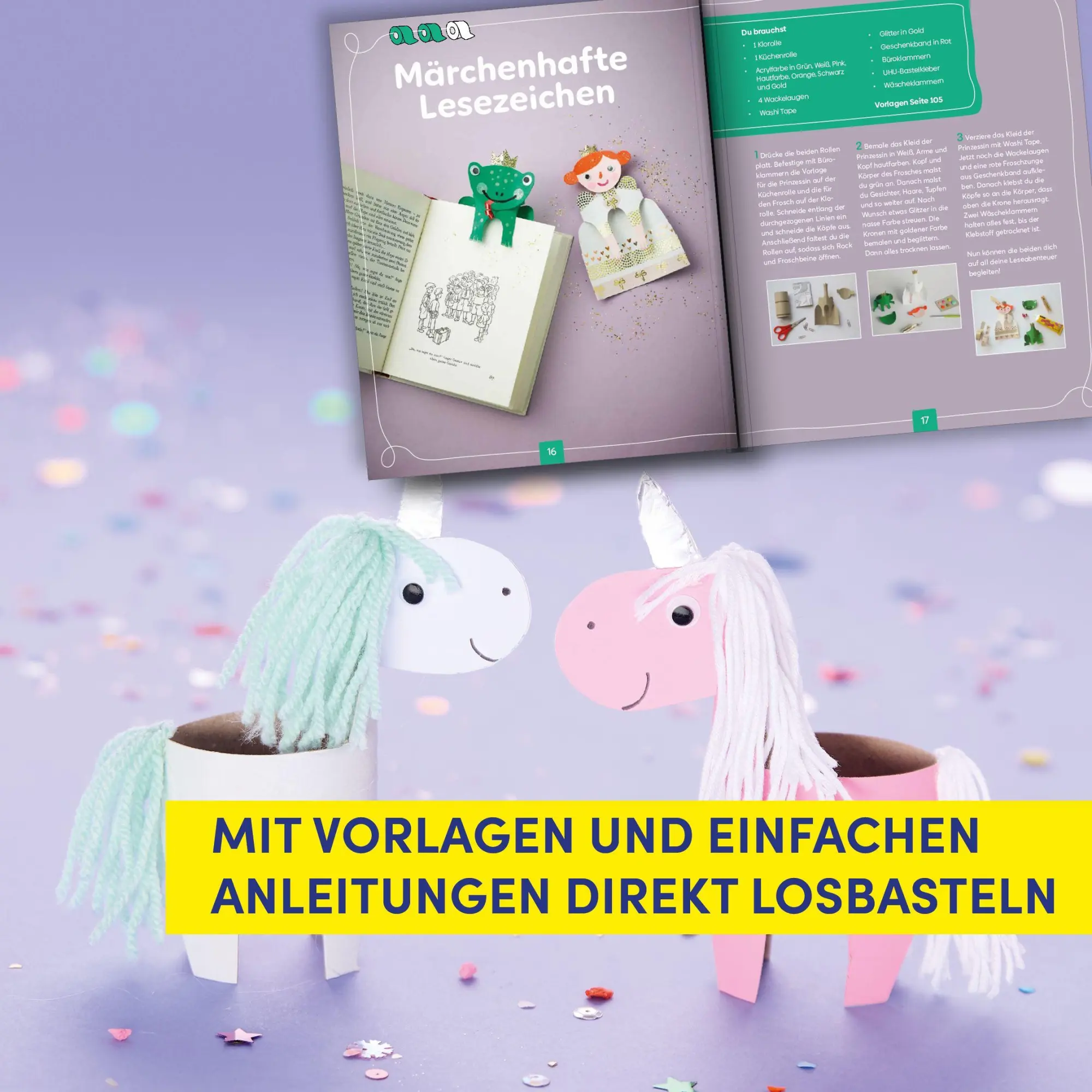 Bild: 9783735892911 | Klorollen Bastelspaß | Über 40 Projekte zum Basteln und Spielen | Buch