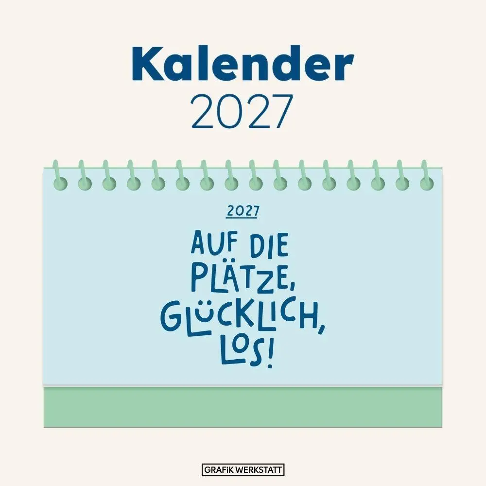 Bild: 9783986362911 | Mini-Kalender Colour Up 2027 Auf die Plätze, glücklich, los! | 12 S.