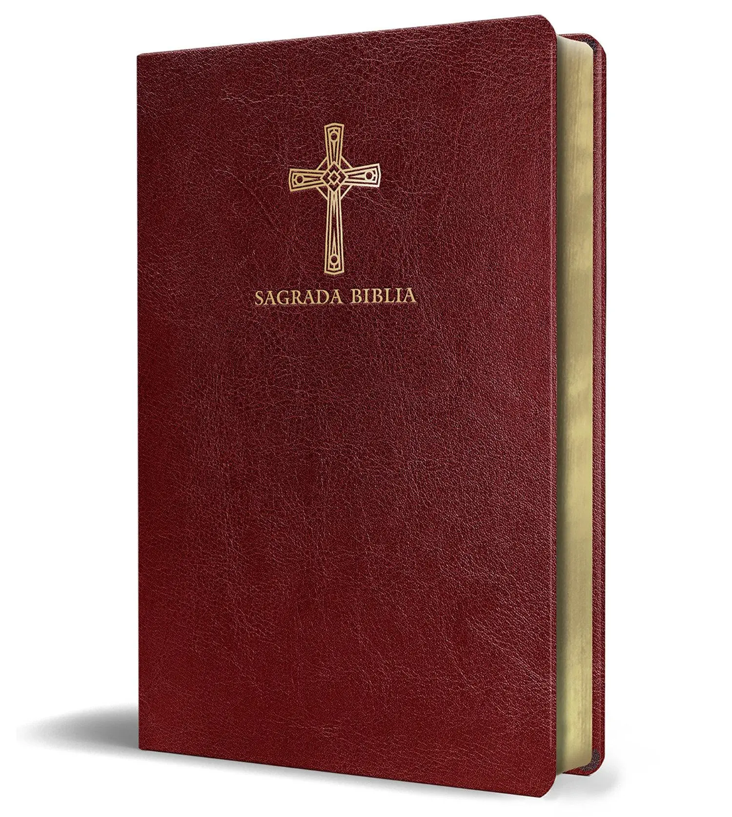 Cover: 9781644733011 | Biblia Católica En Español. Símil Piel Vinotinto, Tamaño Compacto /...