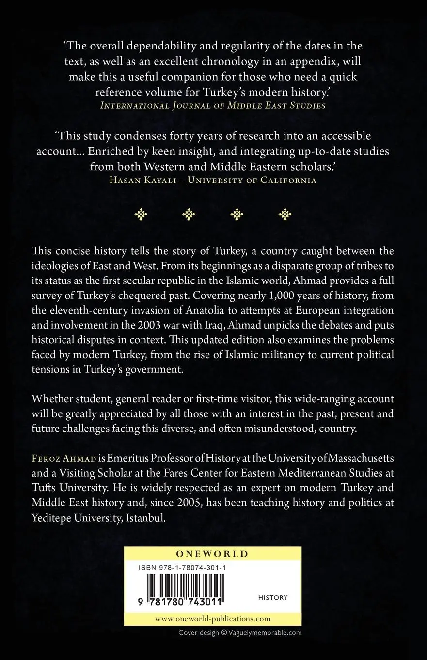 Rückseite: 9781780743011 | Turkey | The Quest for Identity (Edition, Revised) | Feroz Ahmad