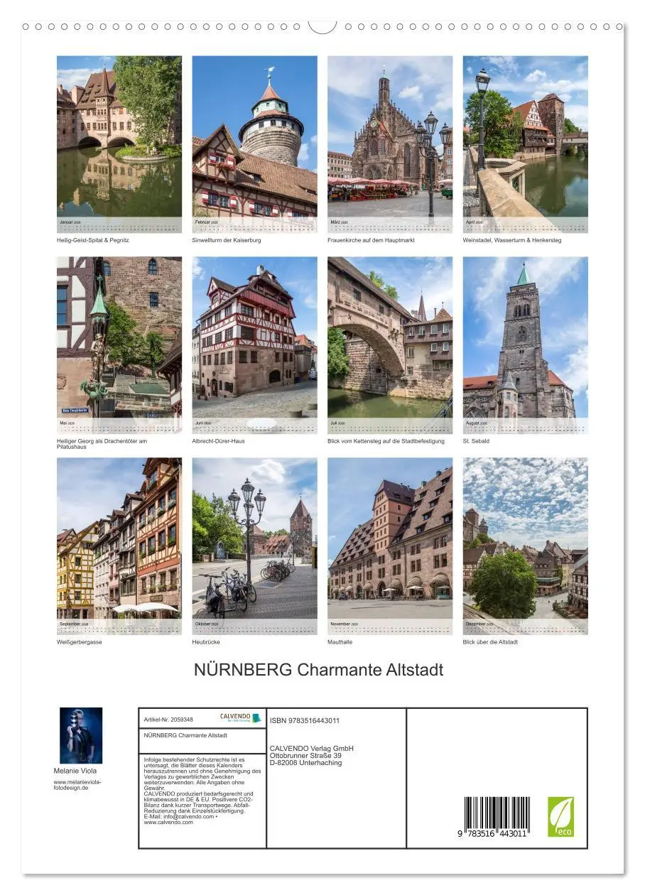 Bild: 9783516443011 | NÜRNBERG Charmante Altstadt (hochwertiger Premium Wandkalender 2026...