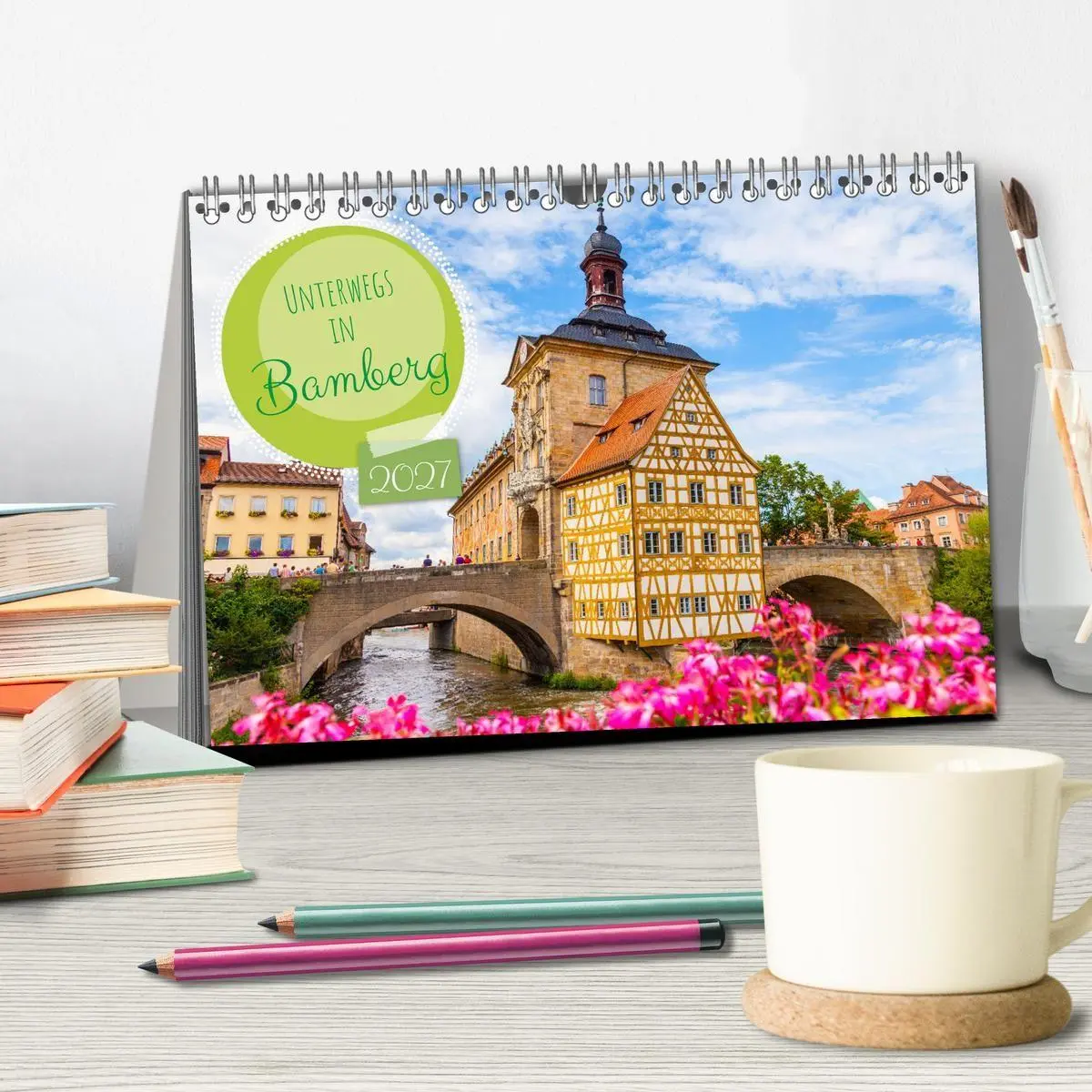 Bild: 9783516993011 | Unterwegs in Bamberg (Tischkalender 2027 DIN A5 quer), CALVENDO...