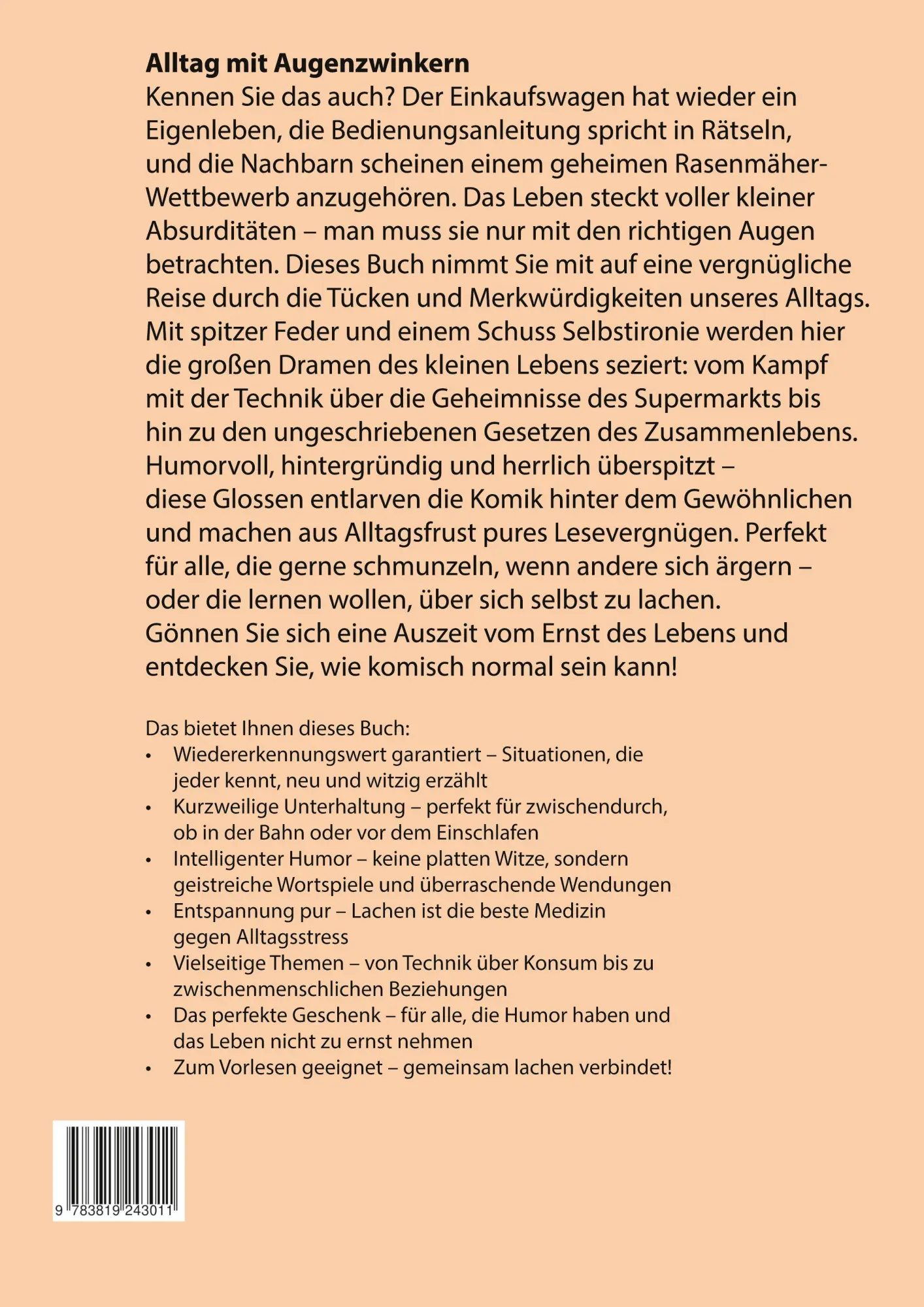 Rückseite: 9783819243011 | Raus in den Alltag, rein in den Wohnsinn | Jan Mundhenk | Taschenbuch