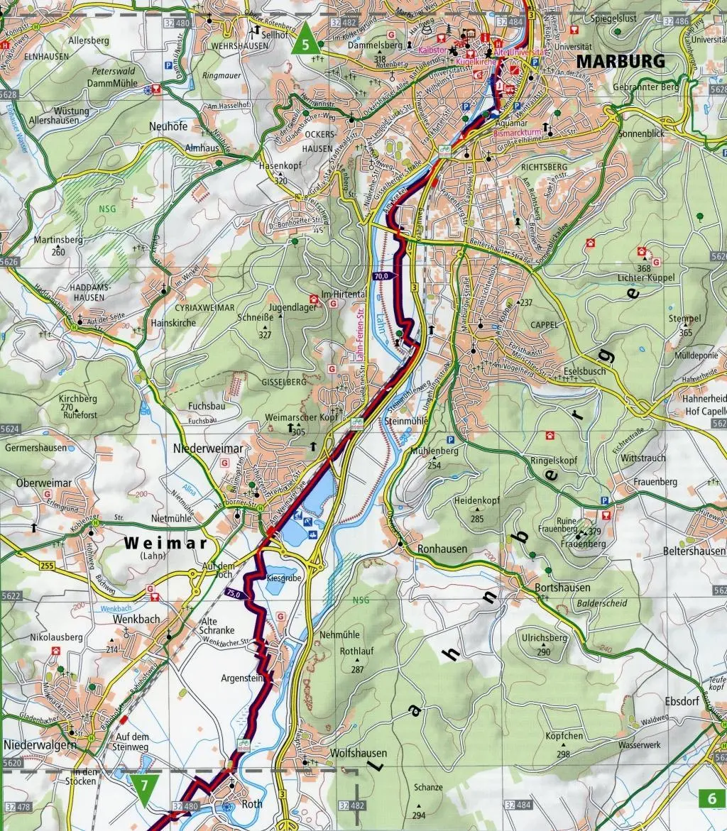 Bild: 9783899203011 | Radtourenkarte Lahntal-Radweg, Netphen-Lahnhof - Lahnstein 1 : 50 000