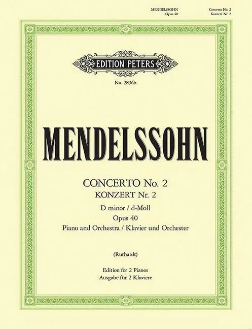 Cover: 9790014013011 | Concerto No.2 in D minor Op.40 | Felix Mendelssohn Bartholdy | Buch