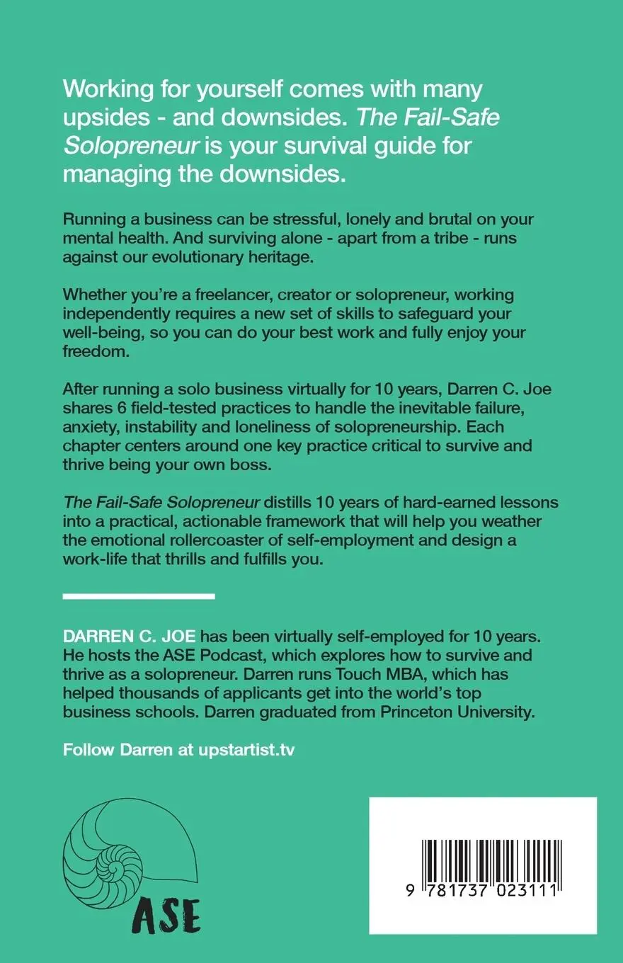 Rückseite: 9781737023111 | The Fail-Safe Solopreneur | Darren C. Joe | Taschenbuch | Englisch
