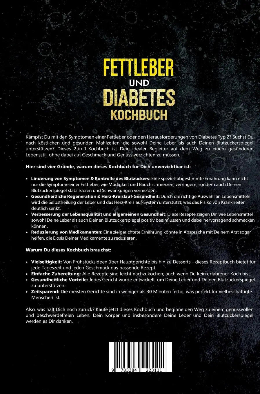 Rückseite: 9783384223111 | Fettleber und Diabetes Kochbuch | Carina Lehmann | Buch | 220 S.