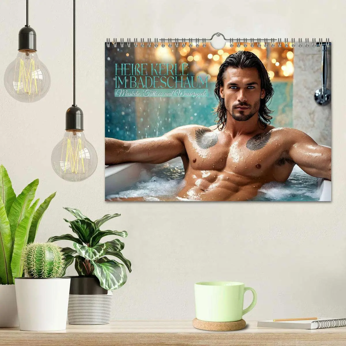 Bild: 9783457273111 | Heiße Kerle im Badeschaum - Muskeln, Tattoos und Wasserspiele...