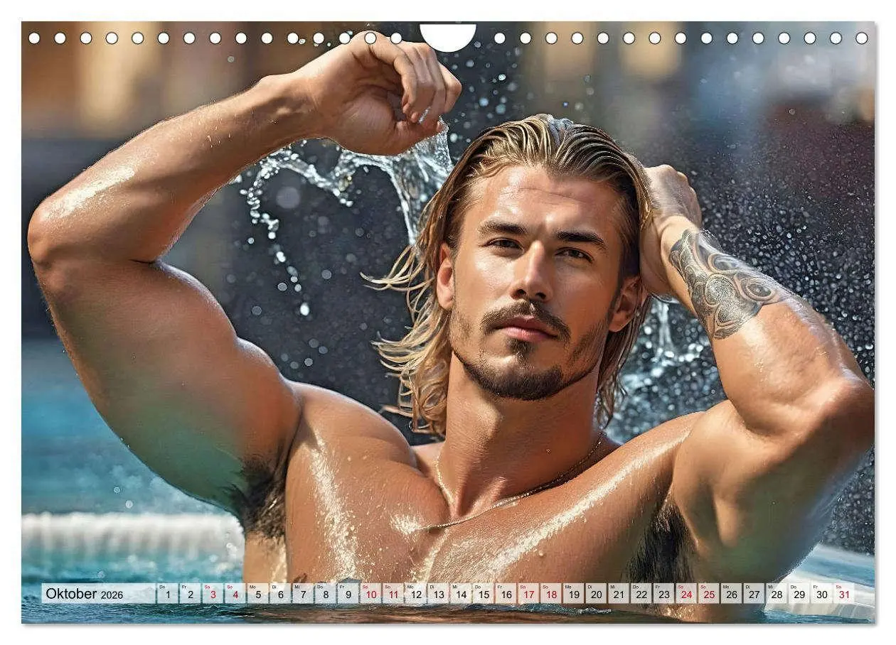 Bild: 9783457273111 | Heiße Kerle im Badeschaum - Muskeln, Tattoos und Wasserspiele...
