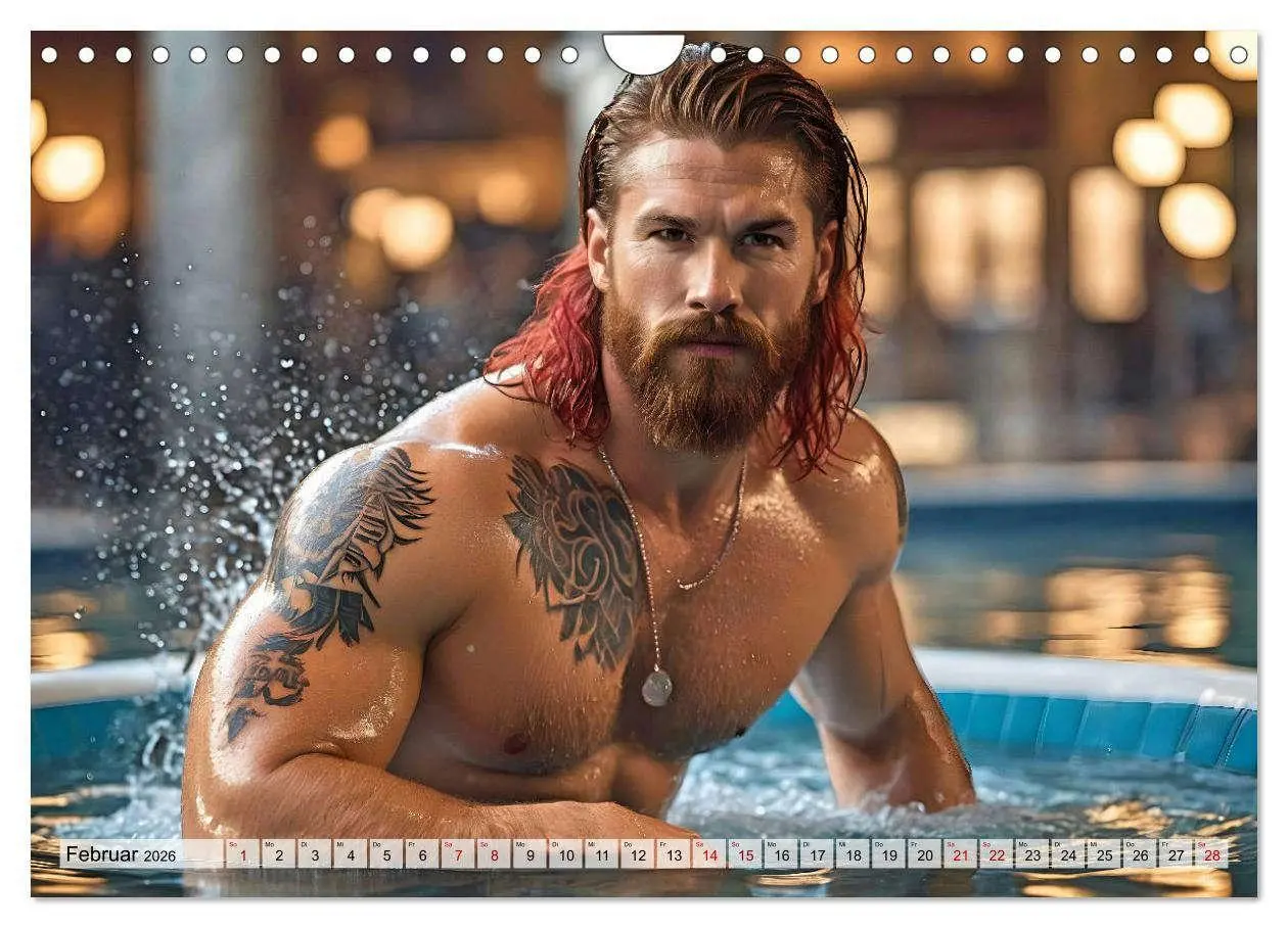 Bild: 9783457273111 | Heiße Kerle im Badeschaum - Muskeln, Tattoos und Wasserspiele...