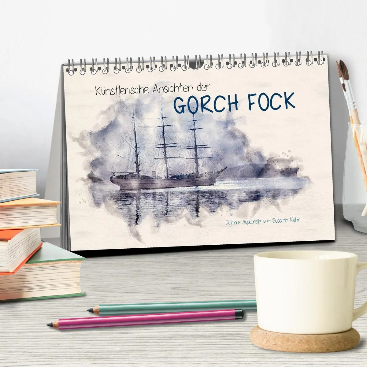 Bild: 9783457653111 | Künstlerische Ansichten der Gorch Fock (Tischkalender 2026 DIN A5...