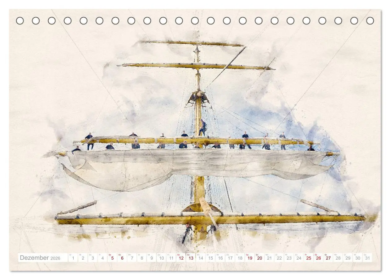 Bild: 9783457653111 | Künstlerische Ansichten der Gorch Fock (Tischkalender 2026 DIN A5...