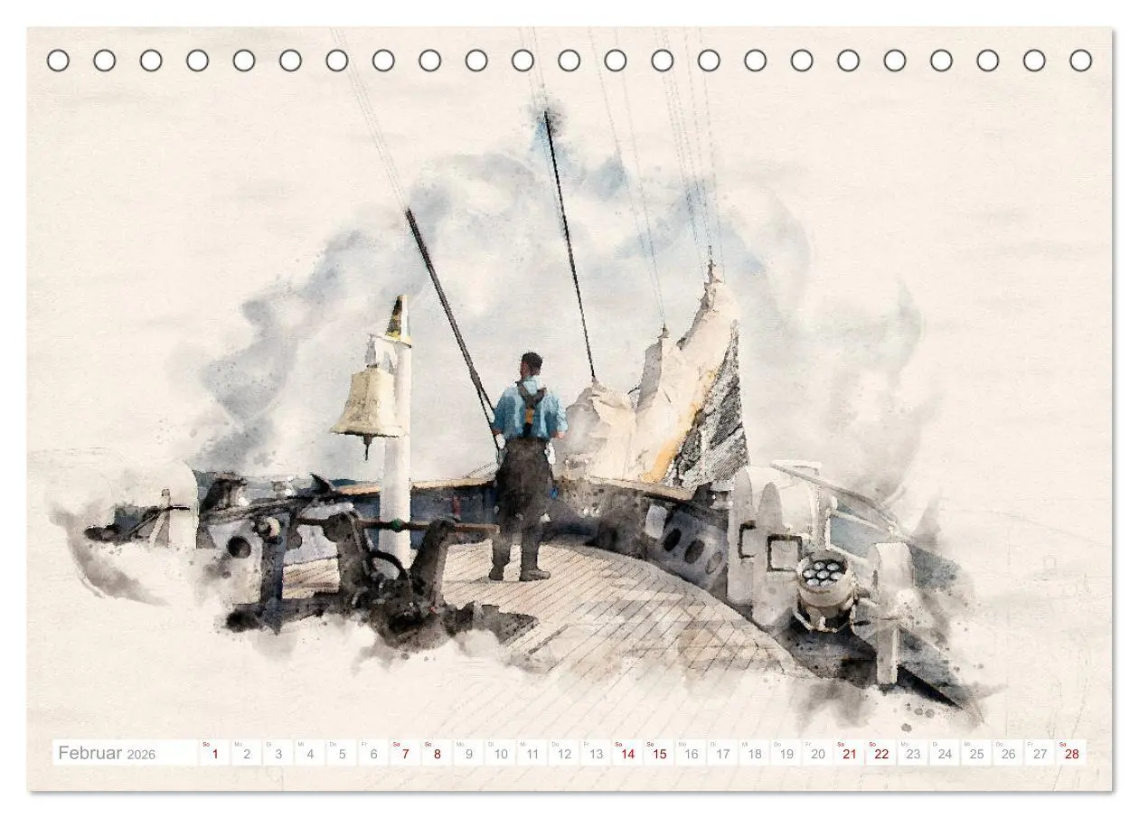 Bild: 9783457653111 | Künstlerische Ansichten der Gorch Fock (Tischkalender 2026 DIN A5...